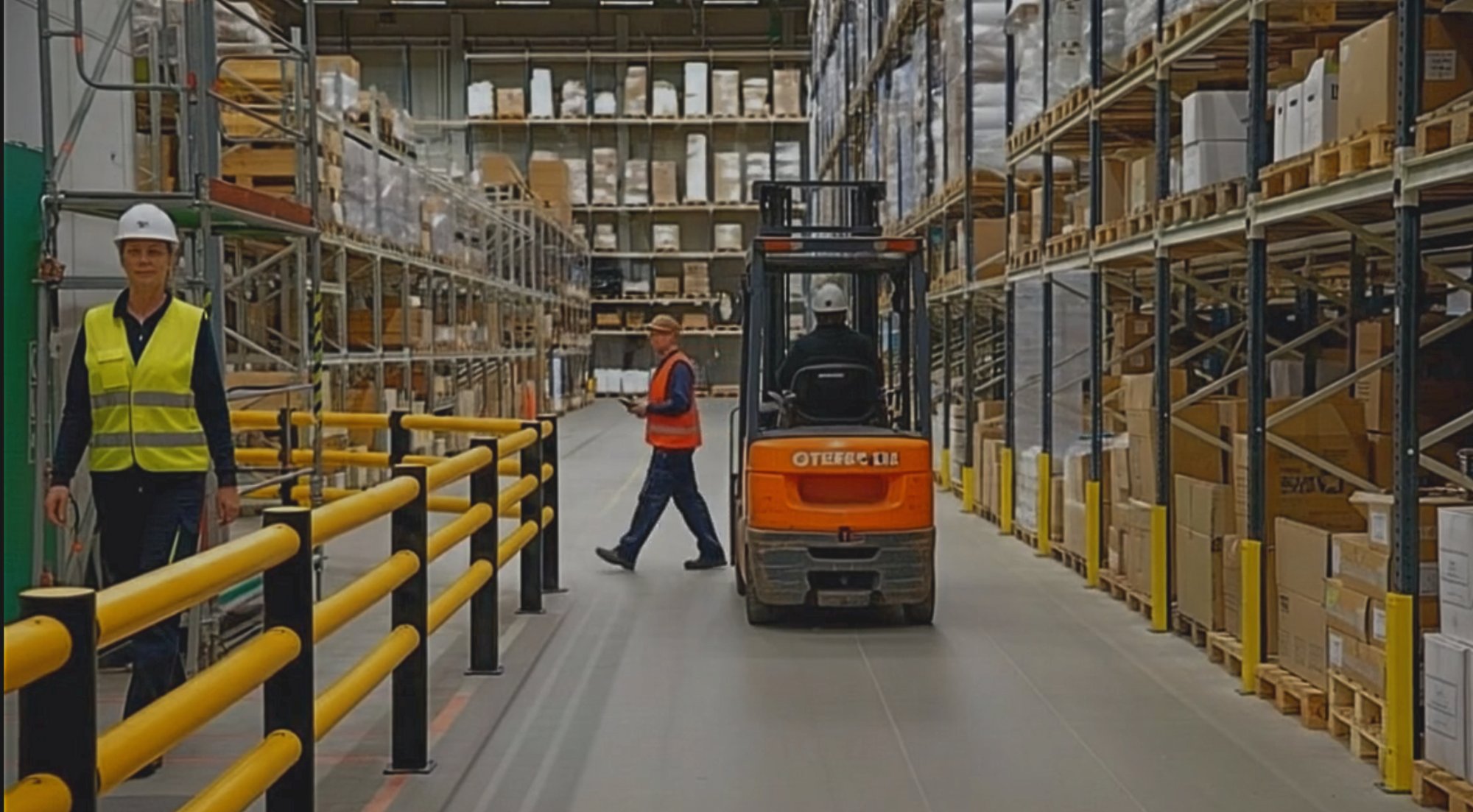 Warehouse near-miss incident